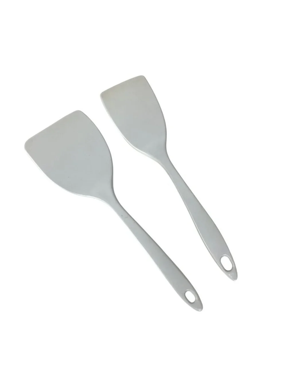 Ekco Melamine Spatula Turner Set Of 2 White Lightweight Durable Kitchen Utensils